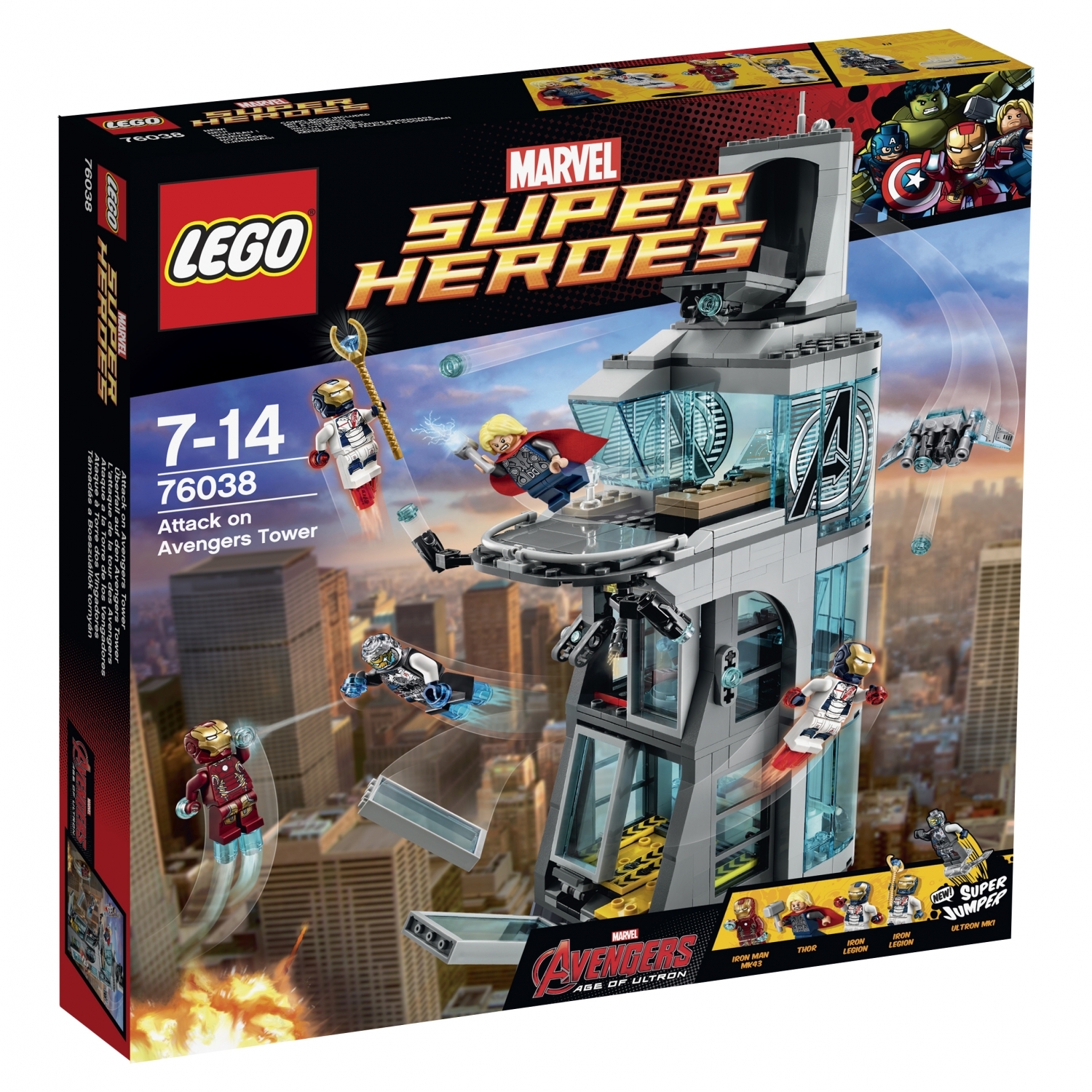 Конструктор LEGO Super Heroes Нападение на башню Мстителей (76038) купить  по цене 5999 ₽ в интернет-магазине Детский мир