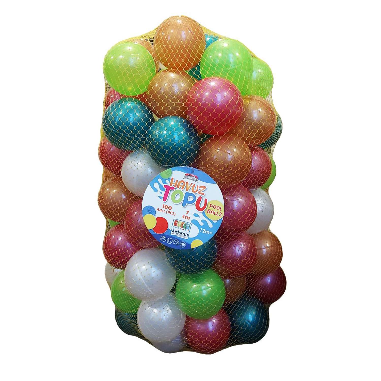 Набор шариков GUCLU перламутровые 7 см 100 шт - фото 1