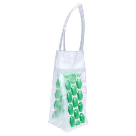 Пакет для охлаждения бутылок Seichi зеленый неон
