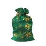 Мешок для подарков sfer.tex Деда Мороза 28х42 см зеленый
