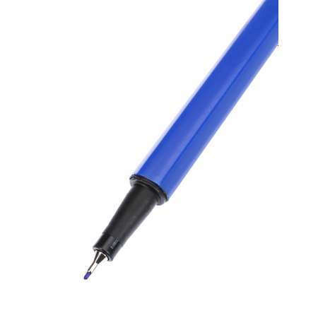Ручка капиллярная Линер Prof-Press синяя гексоганальный корпус 12шт