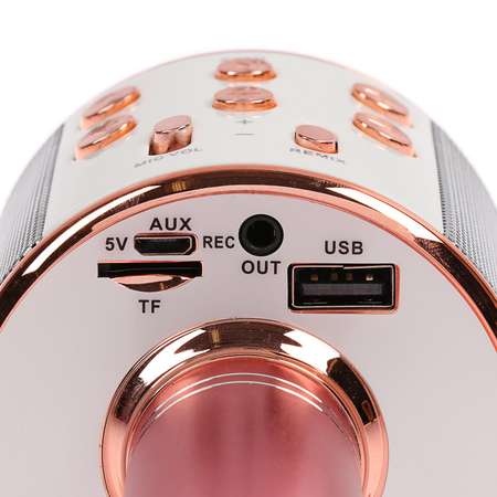 Микрофон Luazon Home для караоке LZZ-56 WS-858 1800 мАч розовый