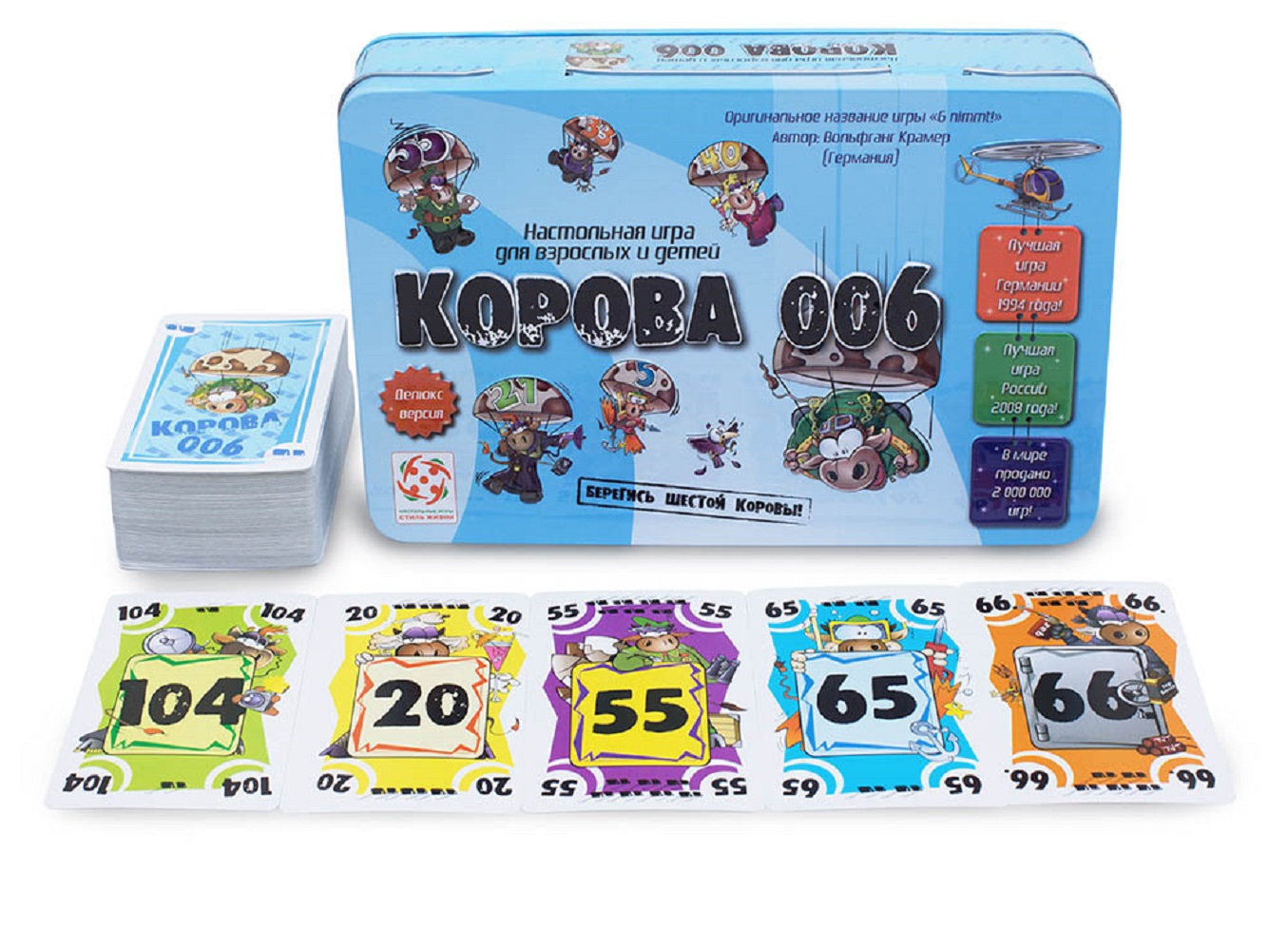 Настольная игра Стиль жизни Корова 006.Делюкс в жестяной коробке