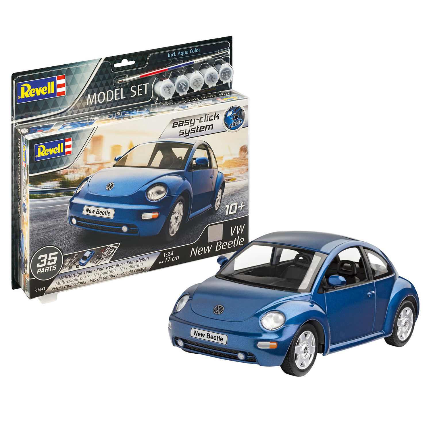 Сборная модель Revell Компактный автомобиль Фольксваген New Beetle купить  по цене 4759 ₽ в интернет-магазине Детский мир