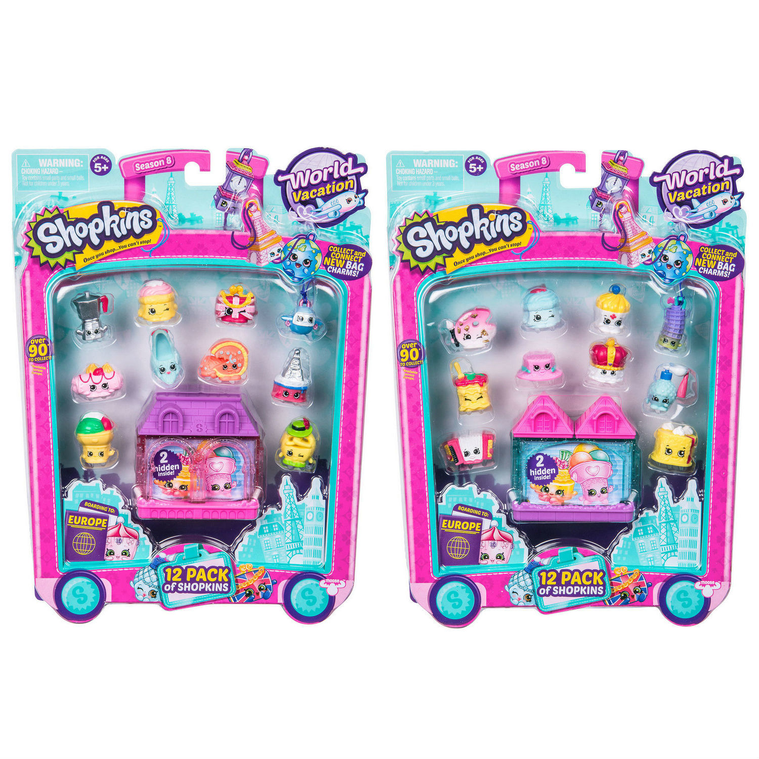 Набор фигурок Shopkins 12шт Европа в непрозрачной упаковке (Сюрприз) - фото 1