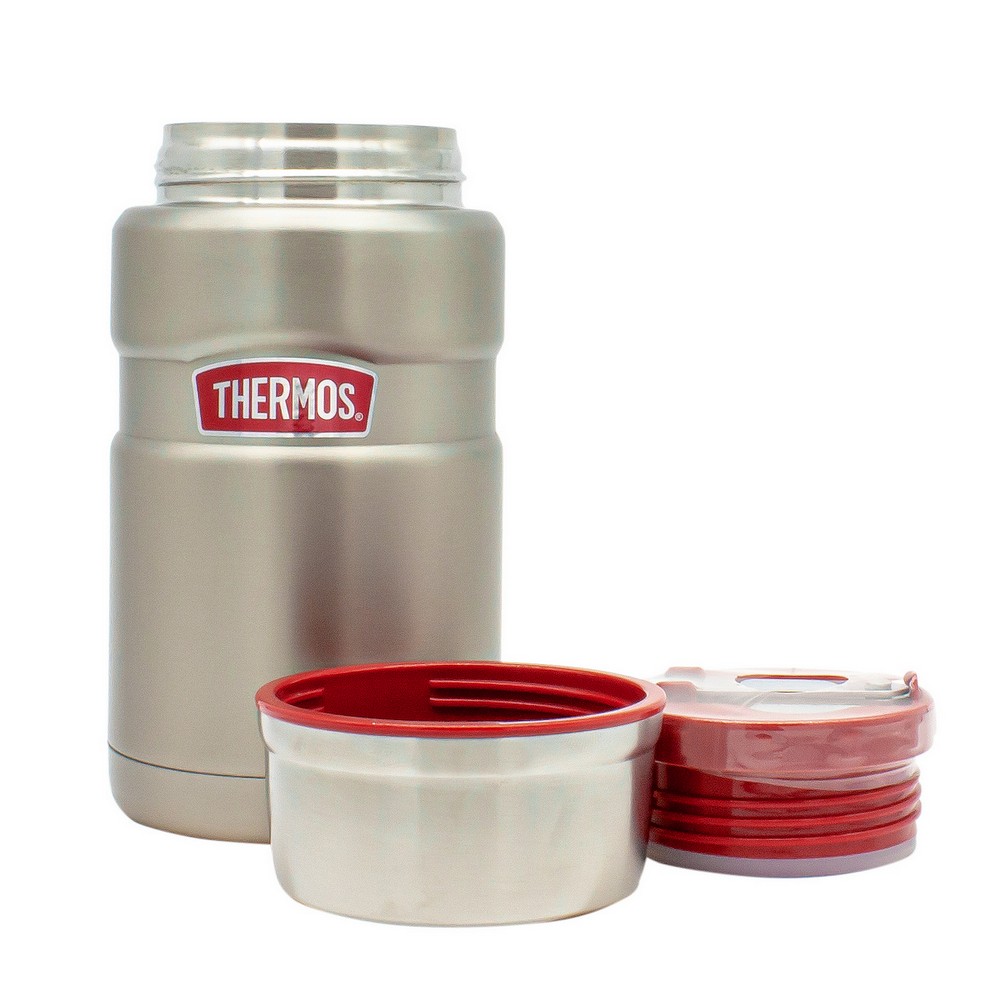 Термос для еды и напитков THERMOS 0.71 л нержавеющая сталь MT-57 Red line - фото 3