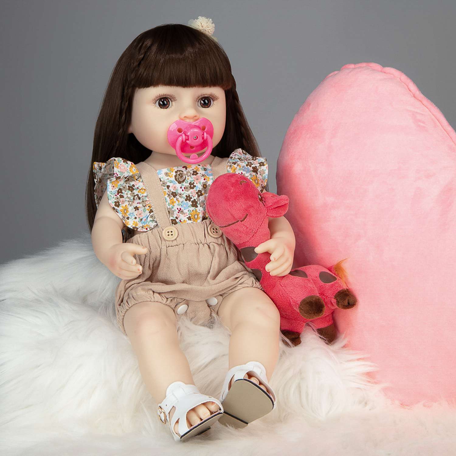Кукла Реборн QA BABY девочка Ванесса силиконовая большая 45 см 4507 - фото 1
