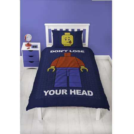 Комплект постельного белья LEGO Classic Head 2предмета LEG224