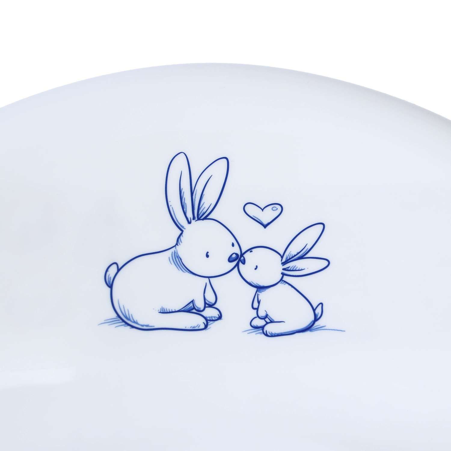 Детская накладка Sima-Land сиденье на унитаз «Кролики» антискользящая. цвет белый - фото 2