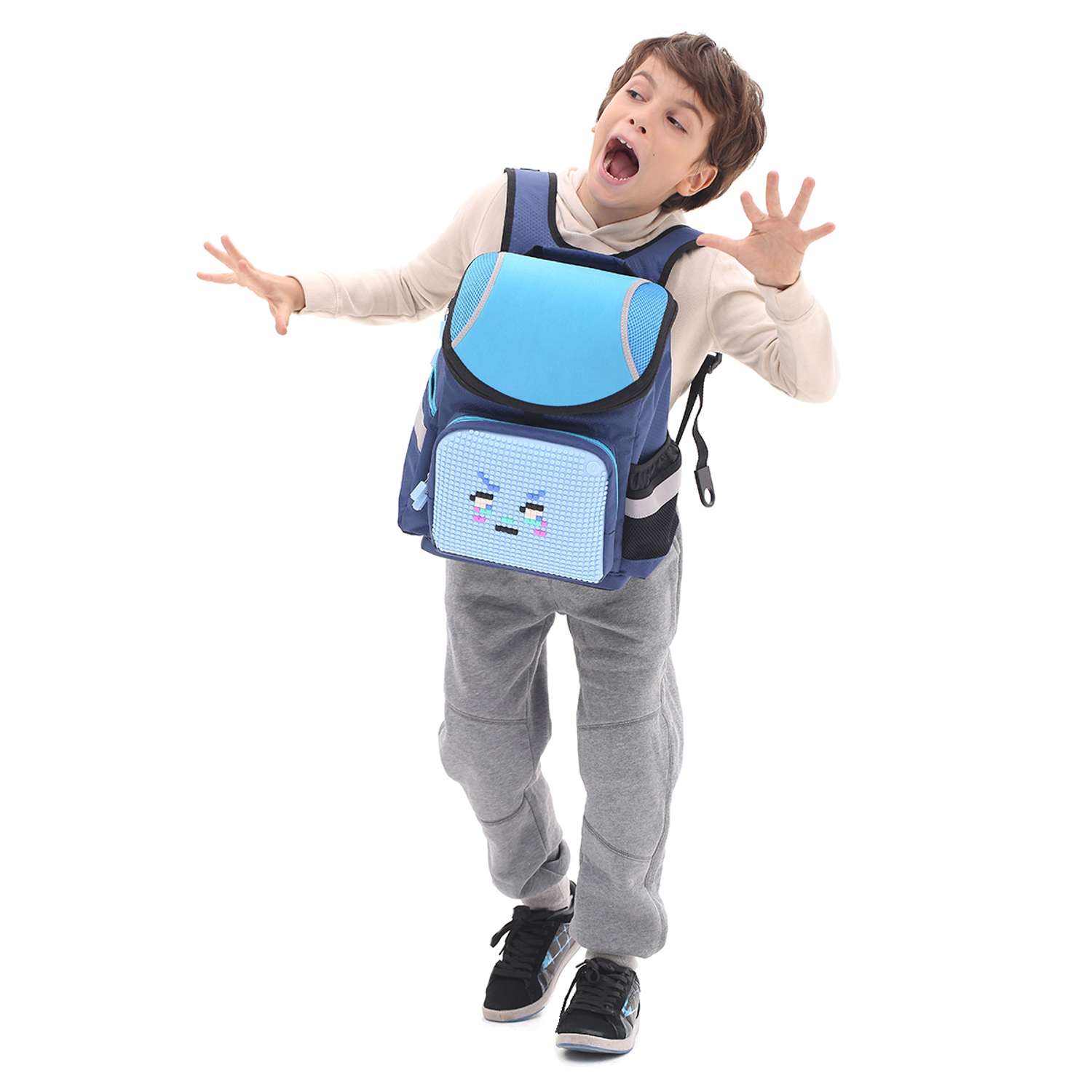 Рюкзак школьный Upixel super Class school bag WY-A019 Темно-синий - фото 9
