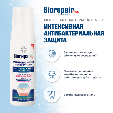 Мусс Biorepair Plus Mouthwash Антибактериальный для полости рта