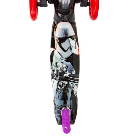 Самокат детский трехколесный StarWars звёздные войны кикборд для мальчика со светящимися колесами