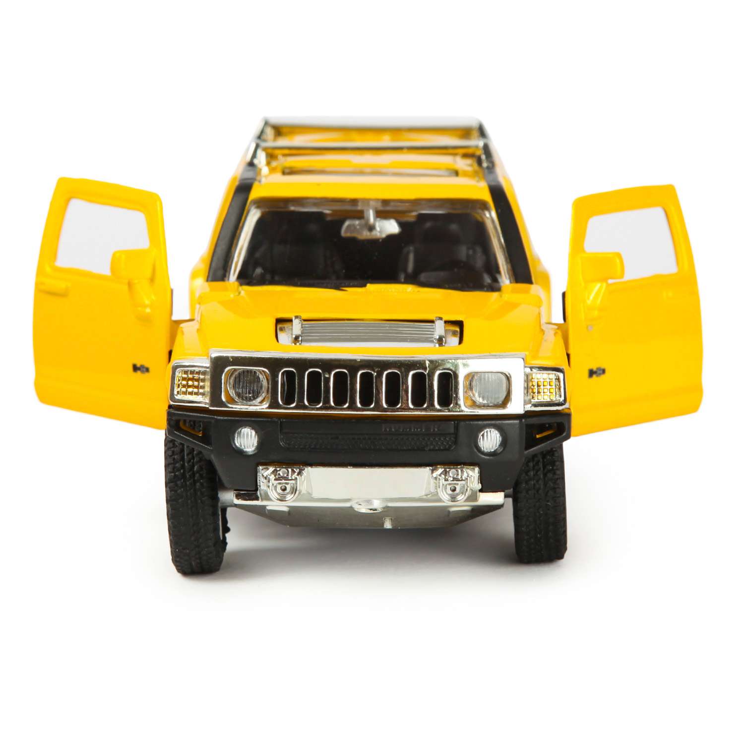 Машинка Mobicaro 1:32 Hummer H3 Желтая 68321 68321 - фото 7