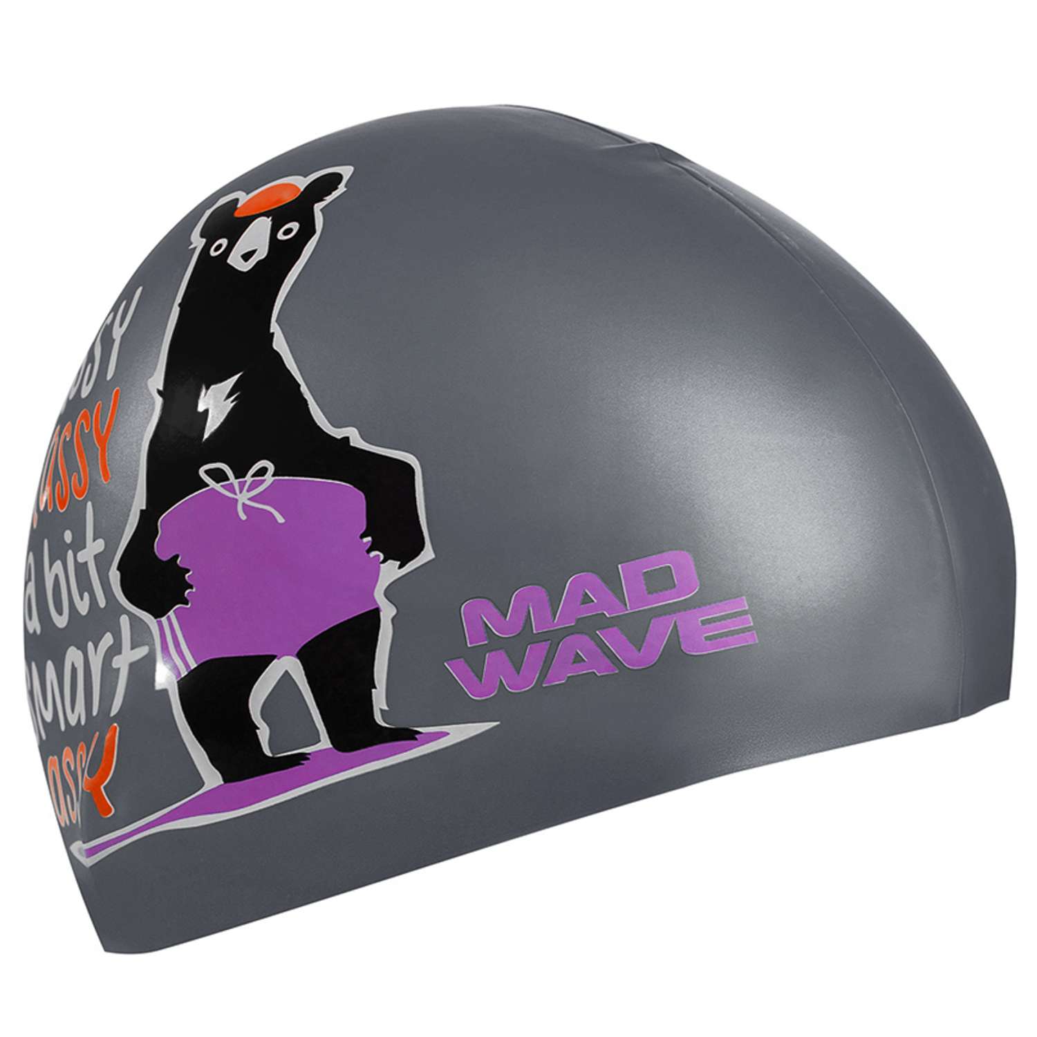 Шапочка для плавания Mad Wave Smart Assy M0570 02 0 12W Серебро - фото 3