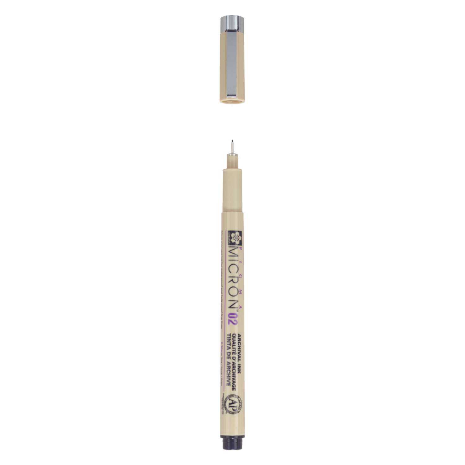 Ручка капиллярная Sakura Pigma Micron 02 цвет чернил: черный - фото 2