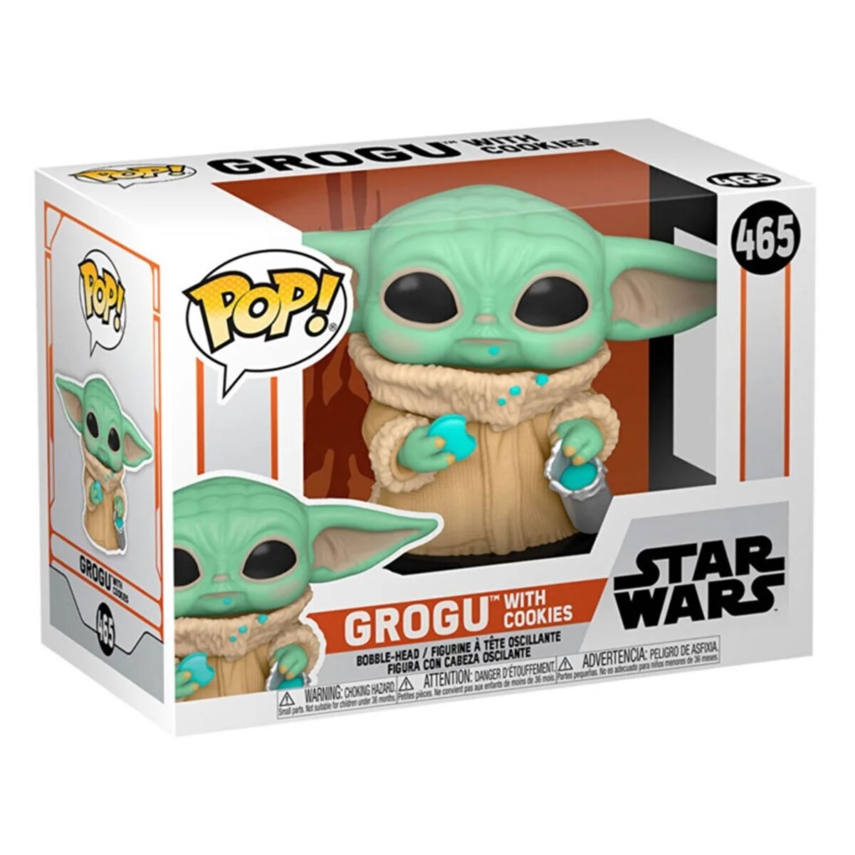 Фигурка Funko The Mandalorian Грогу с печеньем Grogu with Cookies из сериала Мандалорец - фото 1