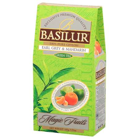 Чай зеленый Basilur Волшебные фрукты Эрл Грей и Мандарин 100 г