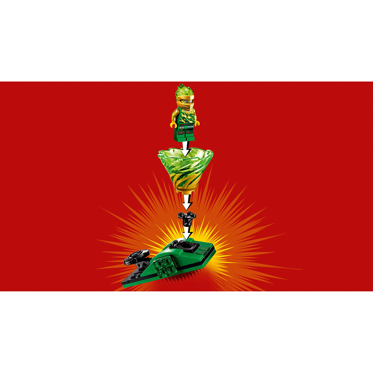 Конструктор LEGO Ninjago Бой мастеров кружитцу-Ллойд 70681 - фото 8