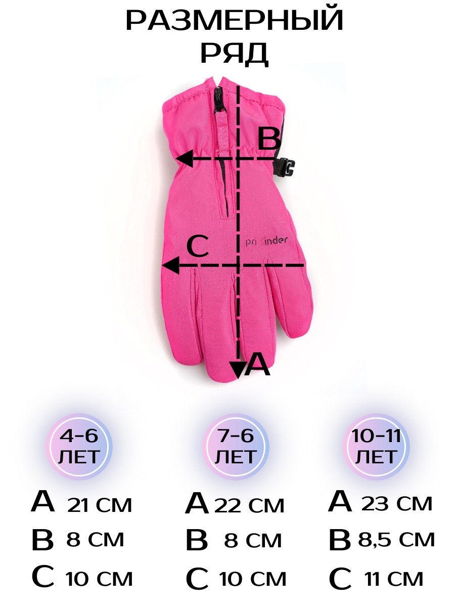 Перчатки Prikinder U-W_232650 Цвет: Ярко-розовый - фото 5