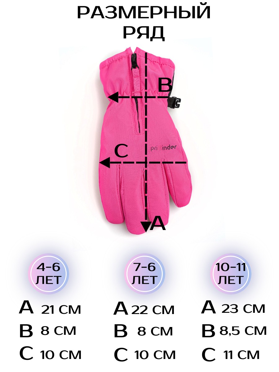 Перчатки ПриКиндер U-W_232650 Цвет: Ярко-розовый - фото 5