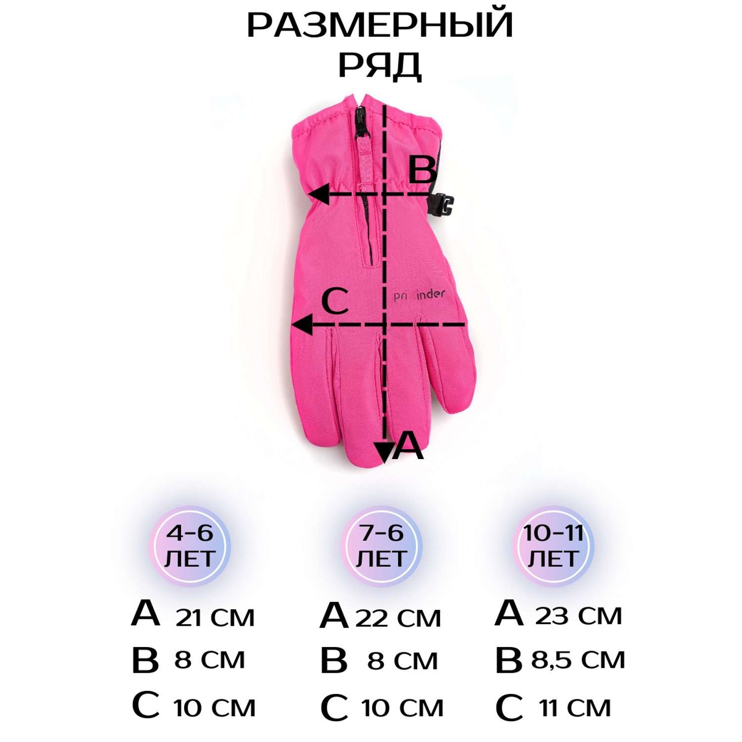 Перчатки Prikinder U-W_232650 Цвет: Ярко-розовый - фото 5