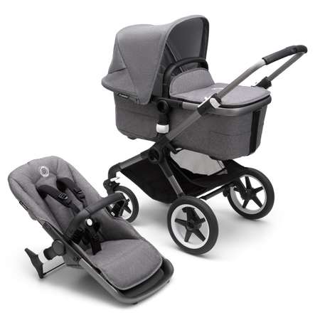 Коляска 2в1 Bugaboo Fox3 Complete Graphite Grey Melange-Grey Melange 2306010001