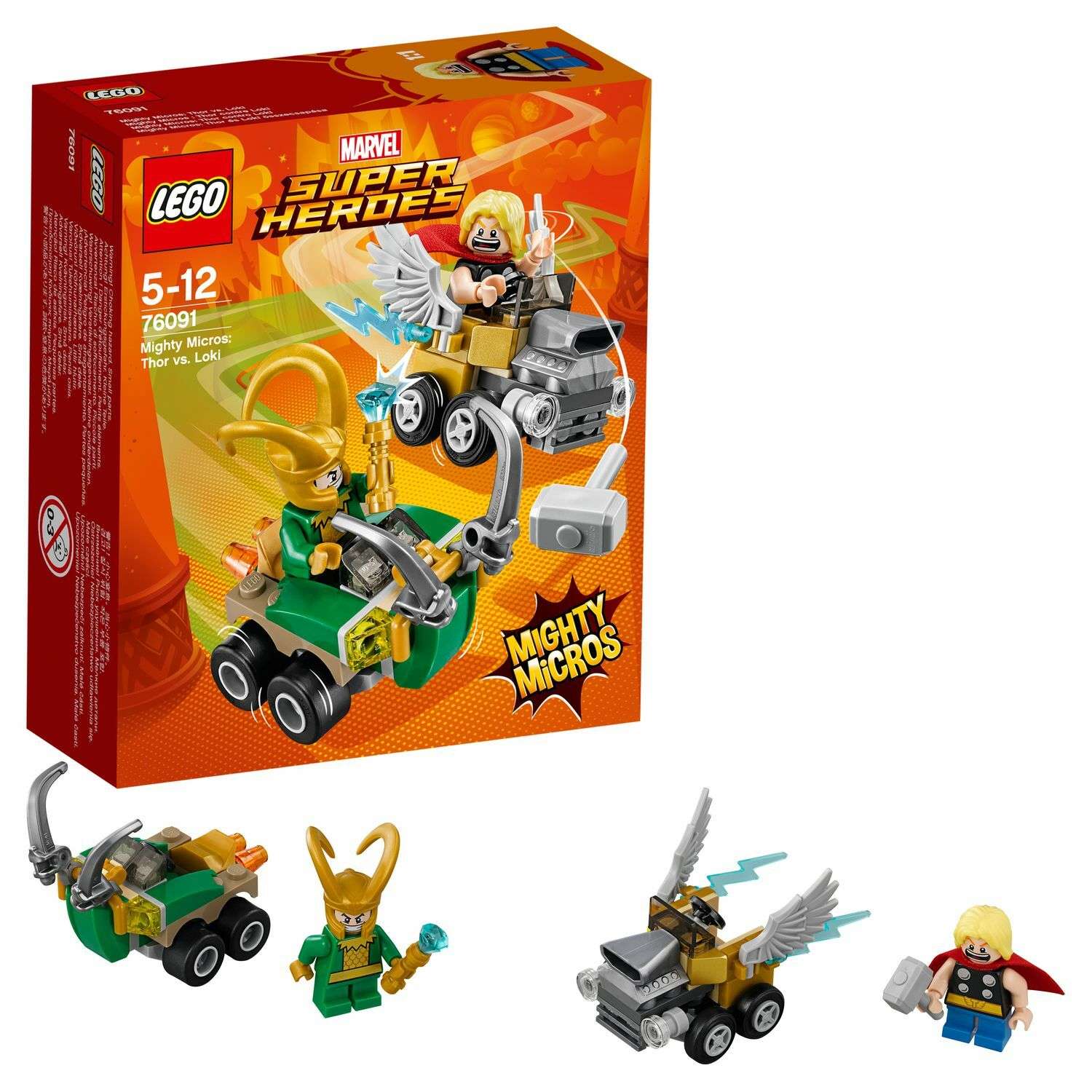 Конструктор LEGO Mighty Micros: Тор против Локи Super Heroes (76091) - фото 1