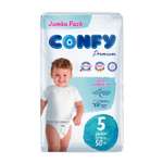 Подгузники детские CONFY Premium Junior размер 5 11-18 кг Jumbo упаковка 50 шт CONFY