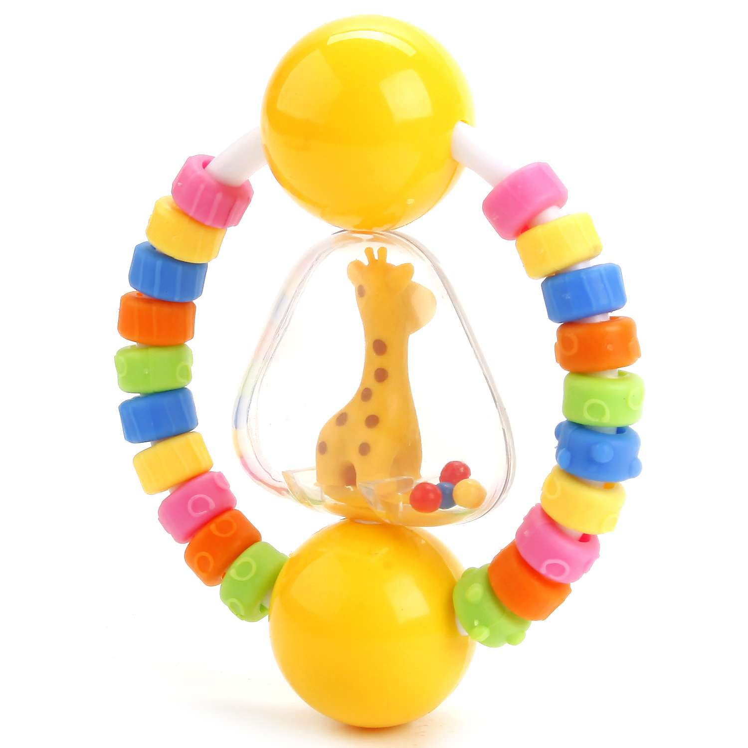 Игрушка-погремушка УМка Фигурка с цветными колечками - фото 5
