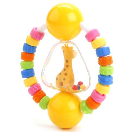 Игрушка-погремушка УМка Фигурка с цветными колечками