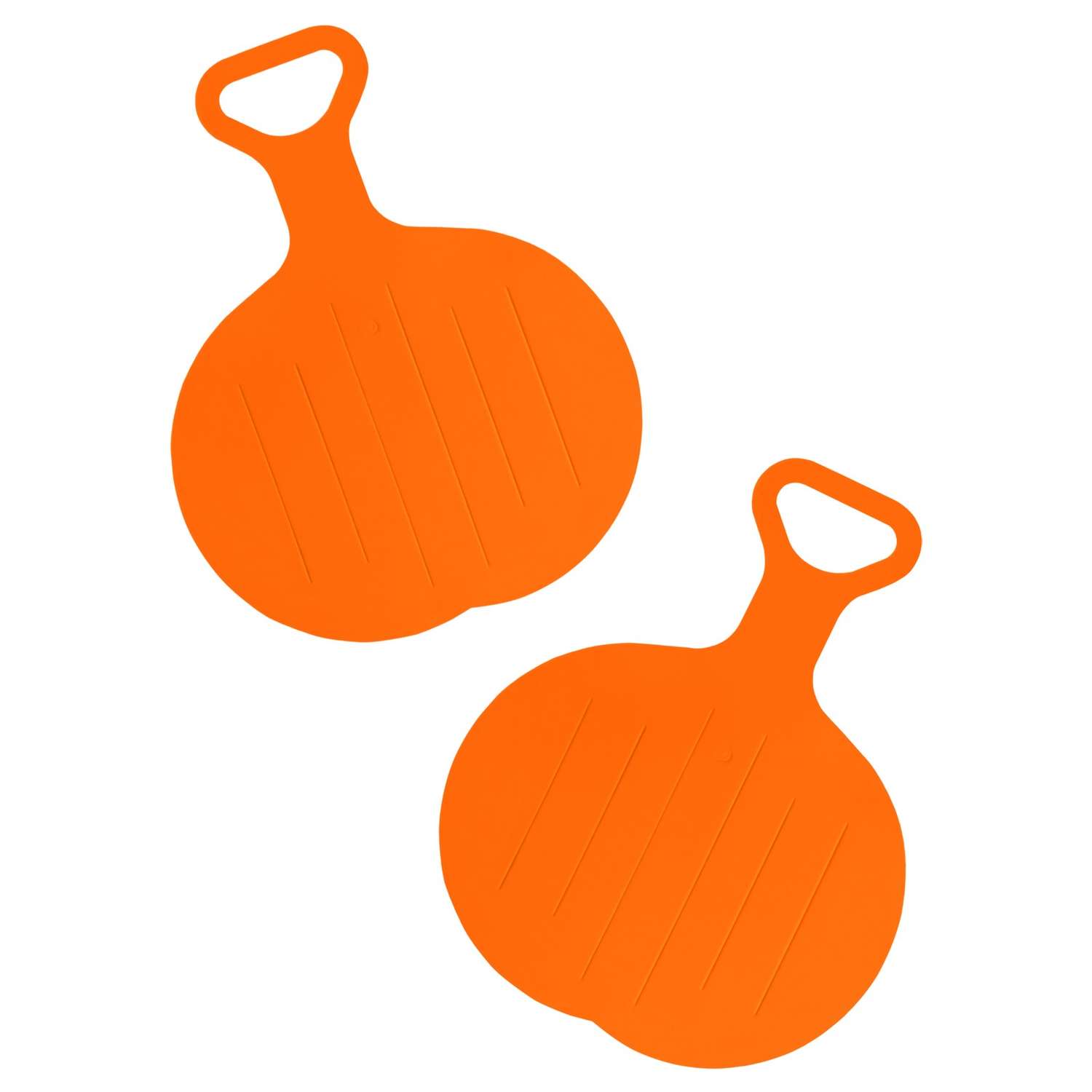 Ледянка Задира для горки круглая оранжевая - 2 шт - фото 1