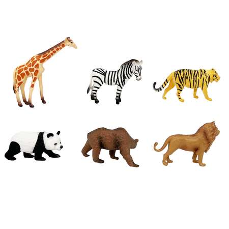 Набор фигурок Детское Время Дикие животные 6 видов