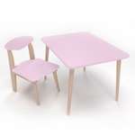 Комплект детской мебели Золотая Хохлома Розовый