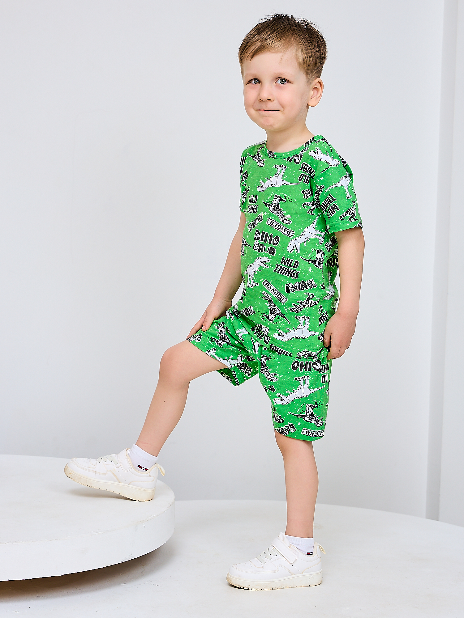 Костюм Mil Art kids 1902201547SUIT-SHORTS-LETO-GREEN - фото 3