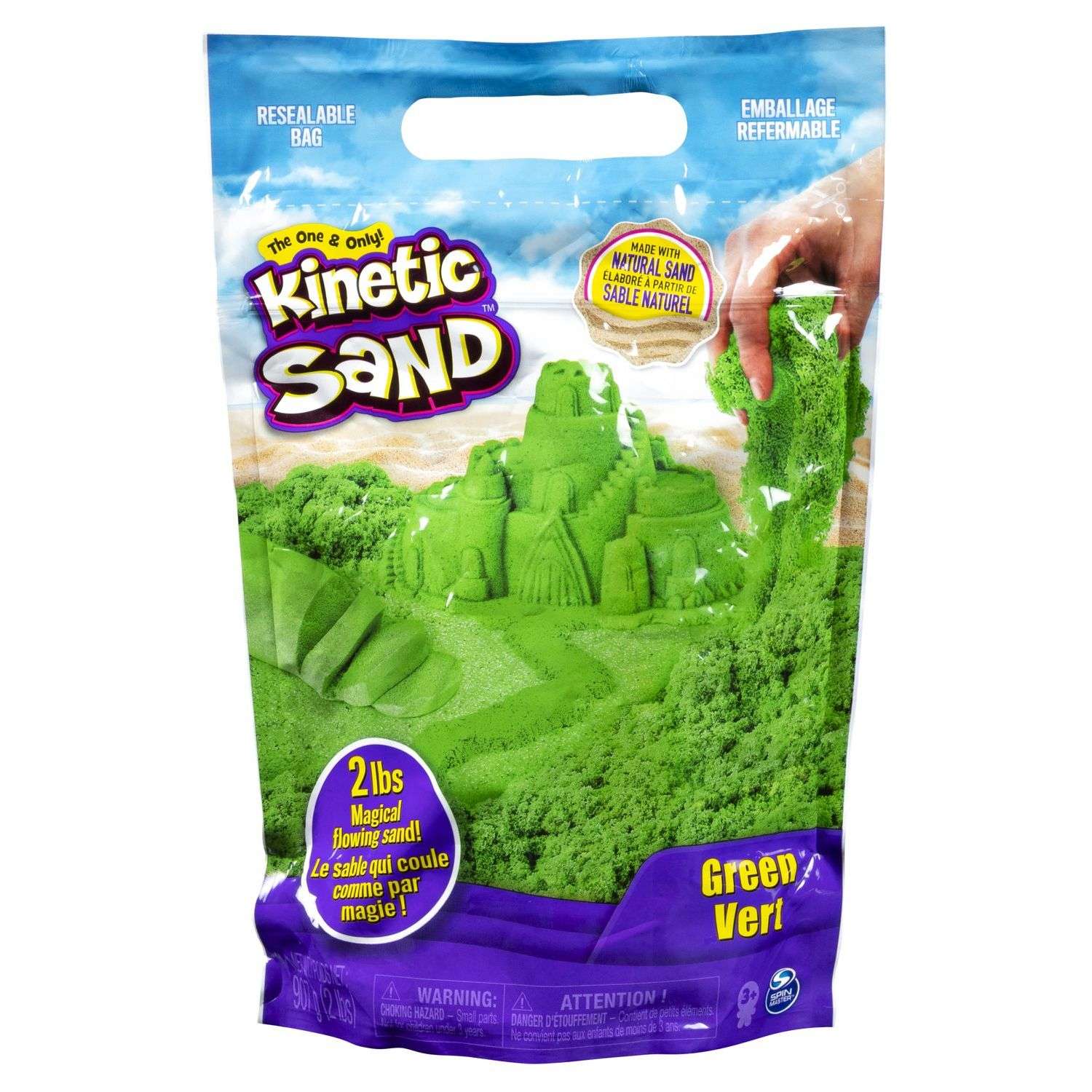 Песок кинетический Kinetic Sand 907г Зеленый 6047182 - фото 1