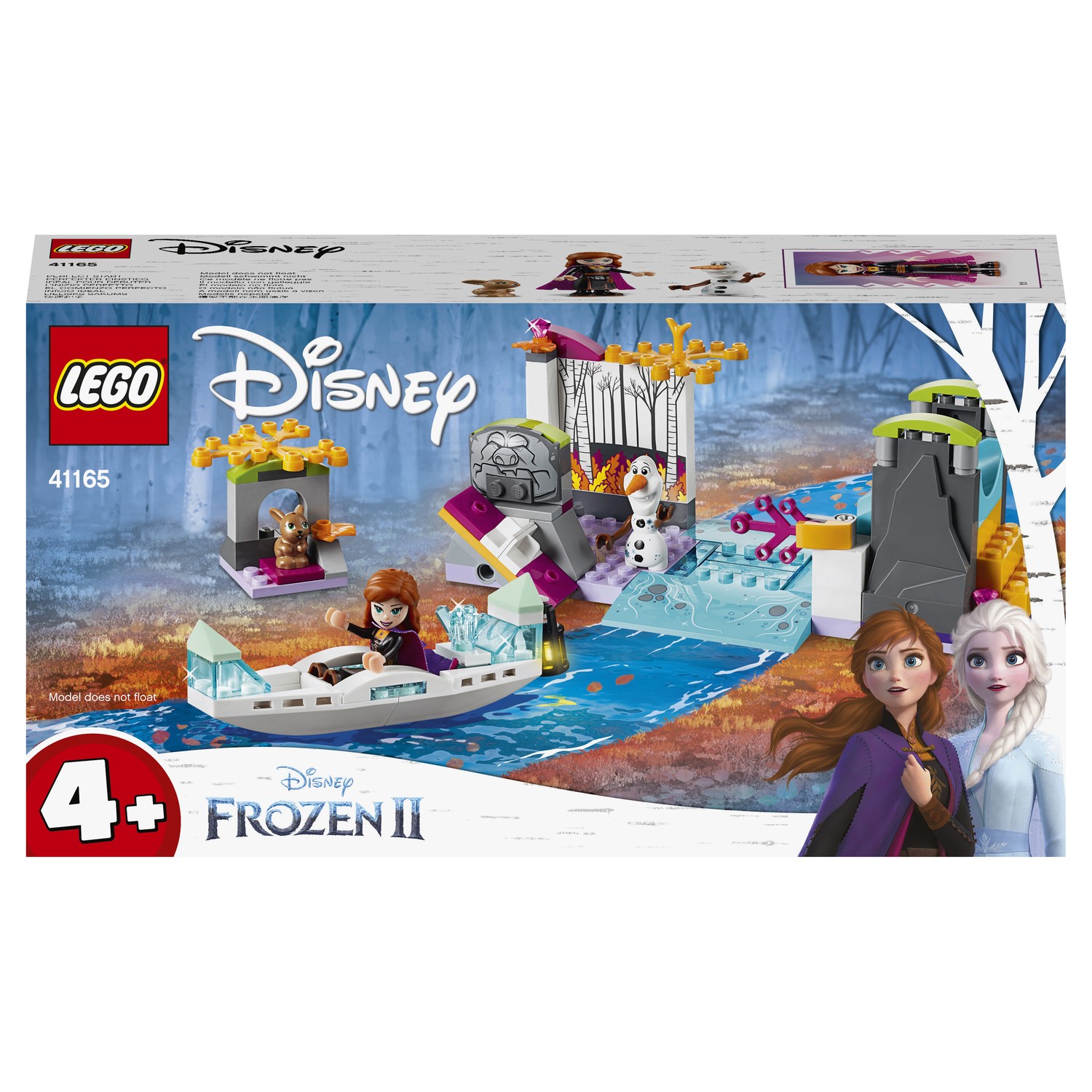 Конструктор LEGO Disney Frozen Экспедиция Анны на каноэ 41165 купить по  цене 999 ₽ в интернет-магазине Детский мир