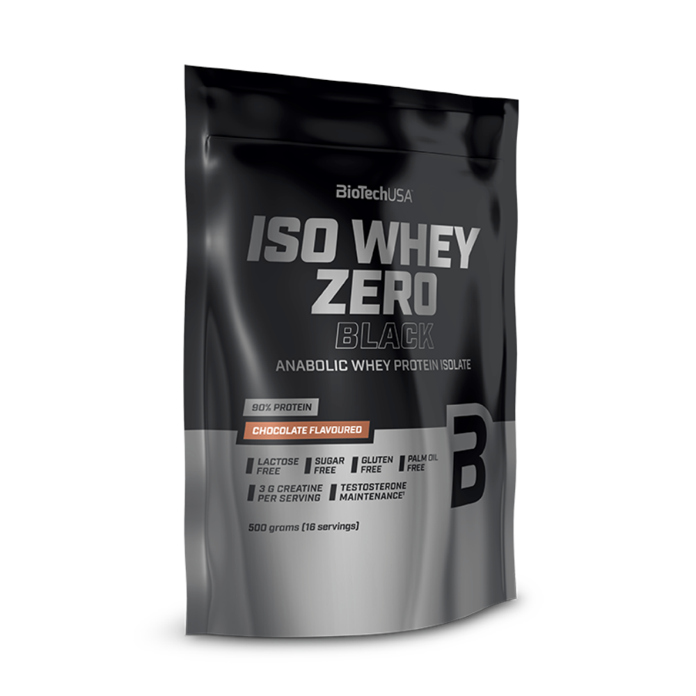 Сывороточный протеин изолят BiotechUSA Iso Whey Zero Black 500 г шоколад - фото 1