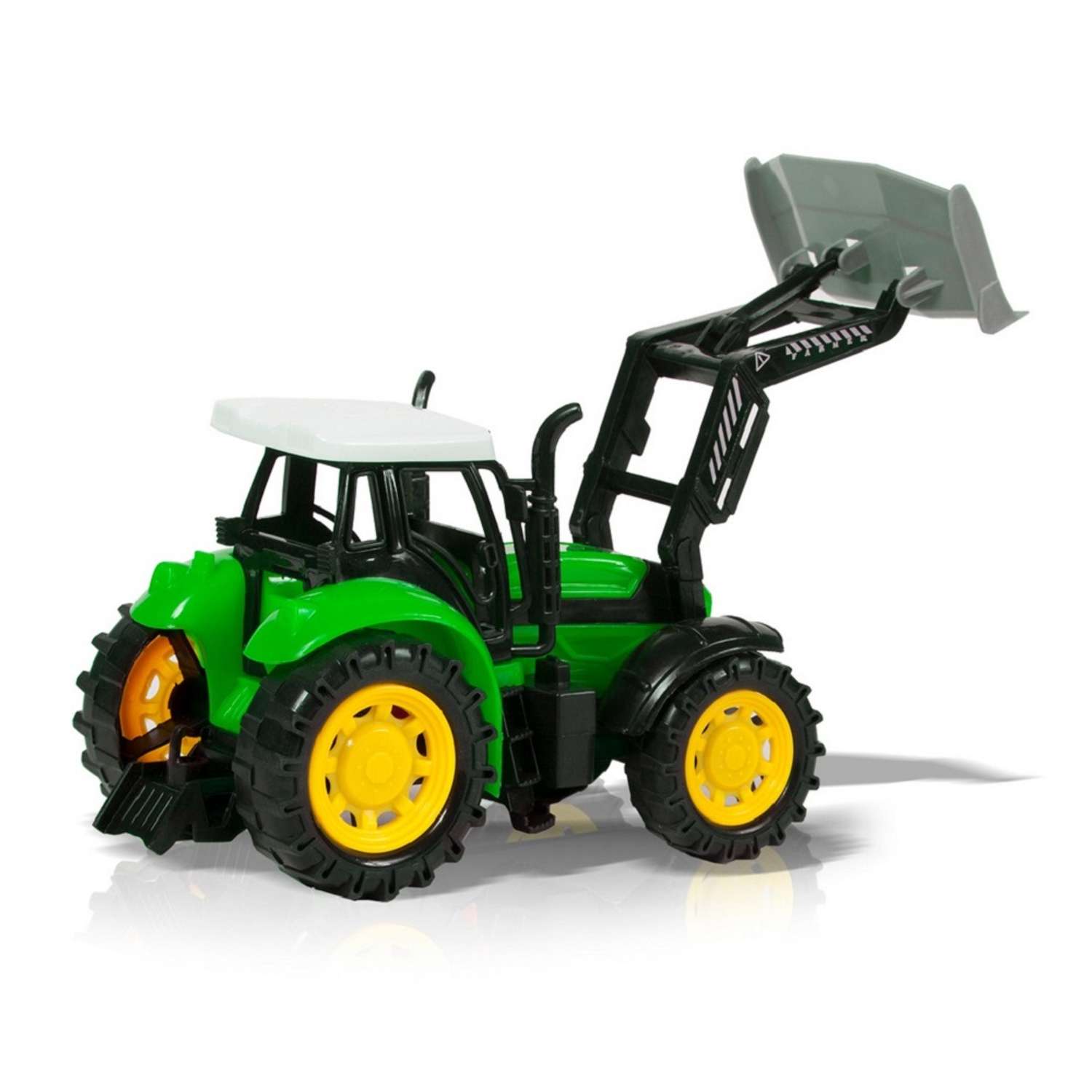 Спецтехника Handers Трактор с плоским ковшом (зеленый) HAC1608-101//зеленый - фото 2