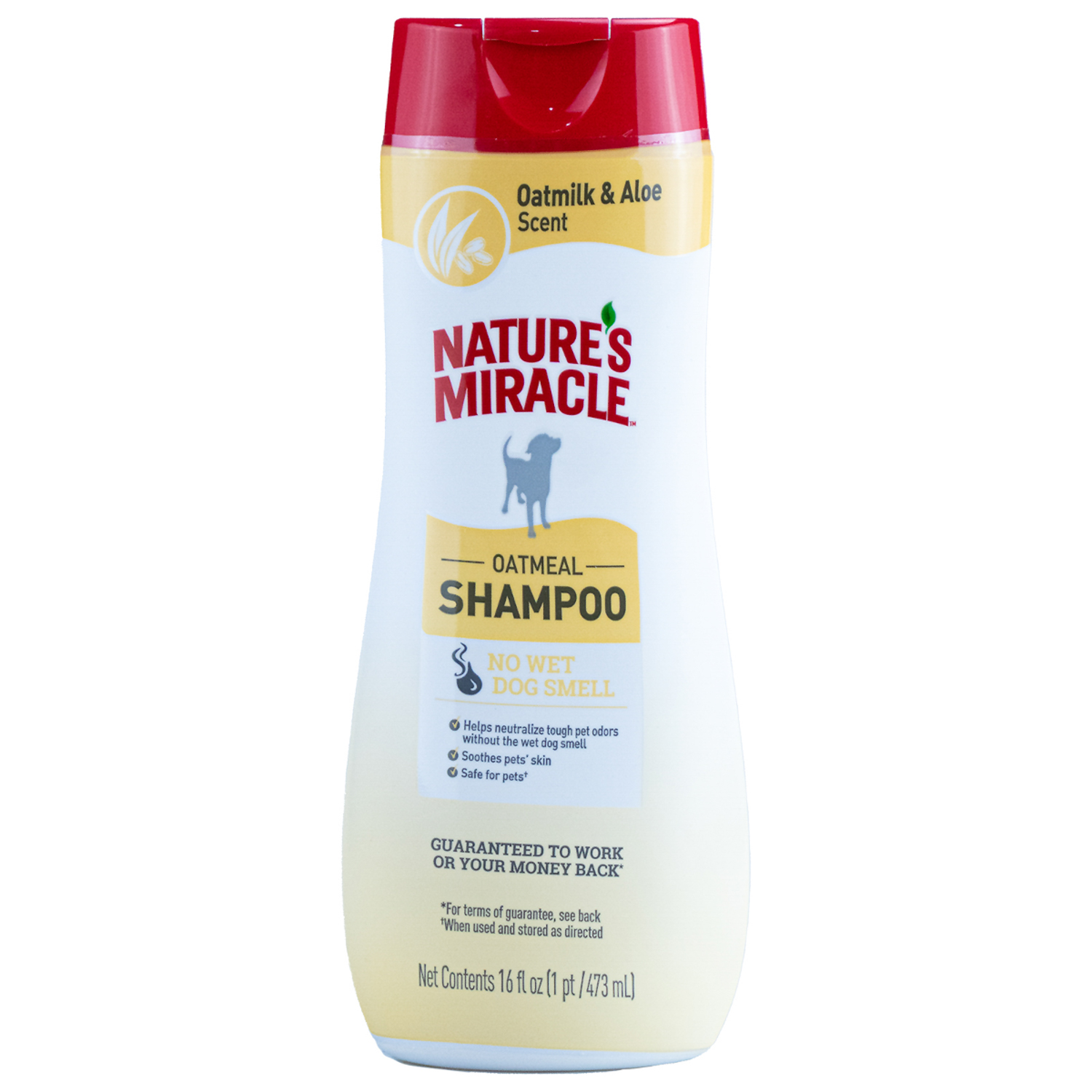 Шампунь для собак Natures Miracle Oatmeal Odor Control с контролем запаха с овсяным молочком 473мл - фото 1