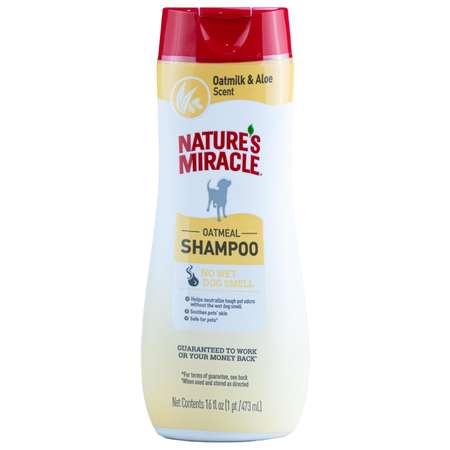 Шампунь для собак Natures Miracle Oatmeal Odor Control с контролем запаха с овсяным молочком 473мл