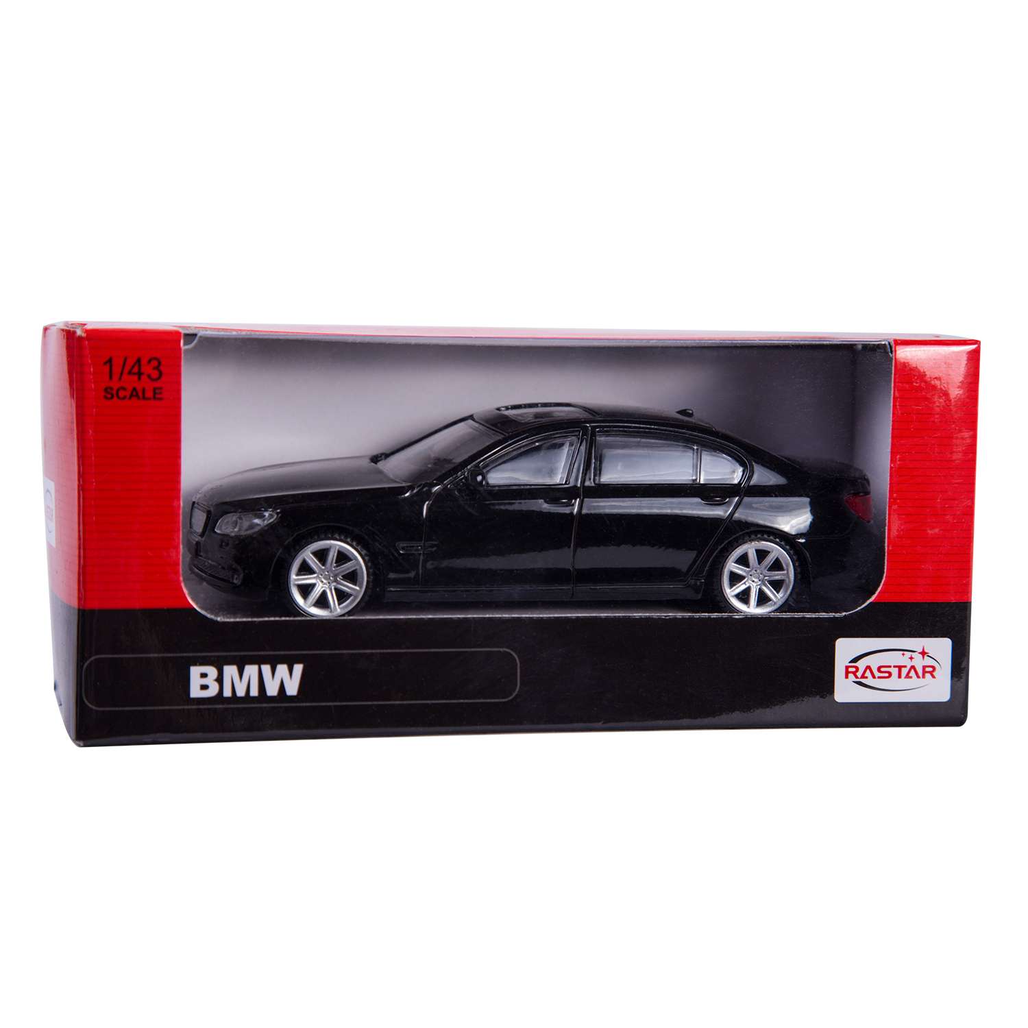 Машинка Rastar BMW 7 SERIES 1:43 черная 37600 - фото 3
