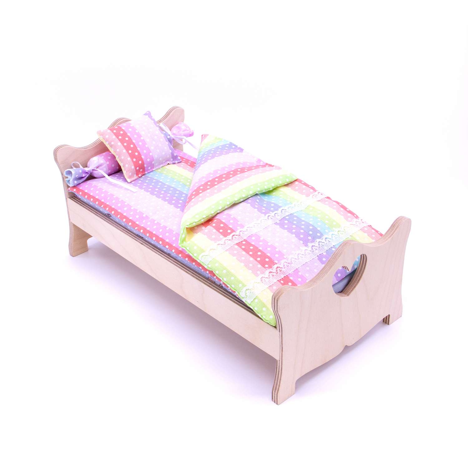 Комлпект постельного белья Модница для куклы 29 см 2002 разноцветный 2002разноцветный - фото 5
