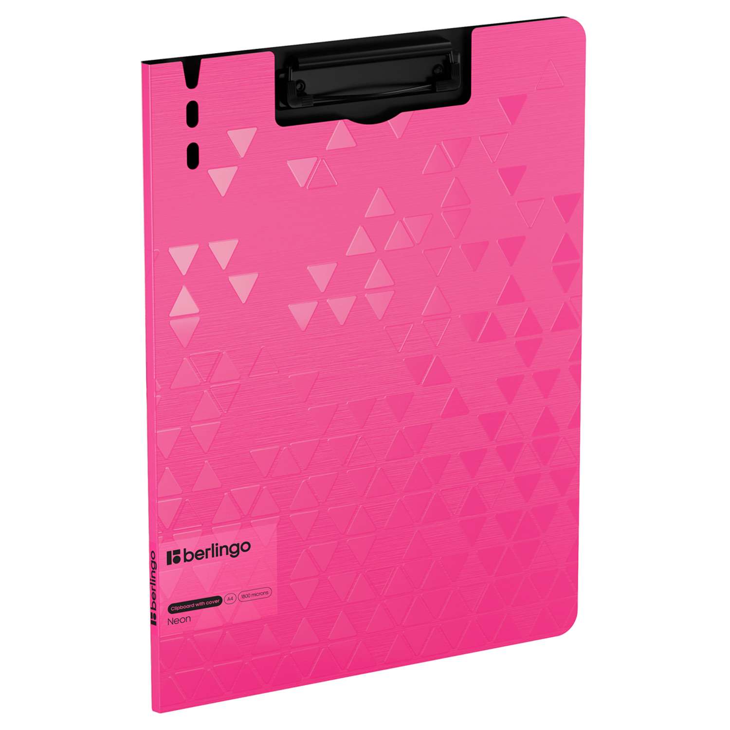 Планшет с зажимом для бумаги Berlingo Neon розовый неон - фото 3
