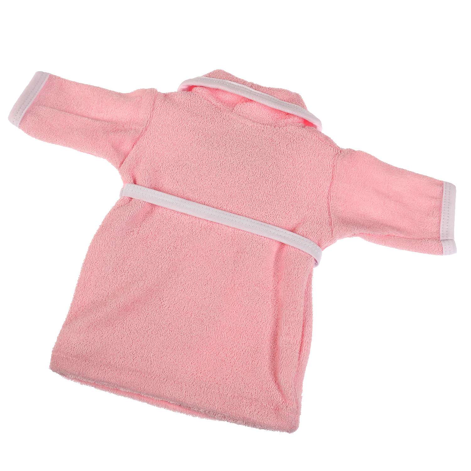 Одежда для кукол Карапуз 40-42 см розовый халат зайка 334998 - фото 2