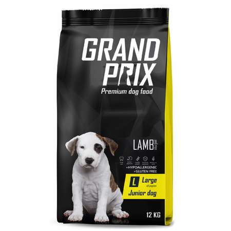 Корм для щенков Grand Prix Large Junior ягненок 12кг