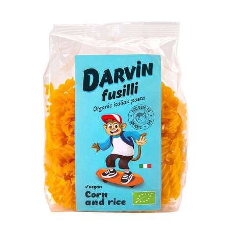Итальянская паста Darvin Darvin fusilli кукурузно-рисовая