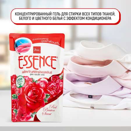 Гель для стирки LION Essence Red Passion концентрат с эффектом кондиционера и ароматом сладких цветов 400 мл