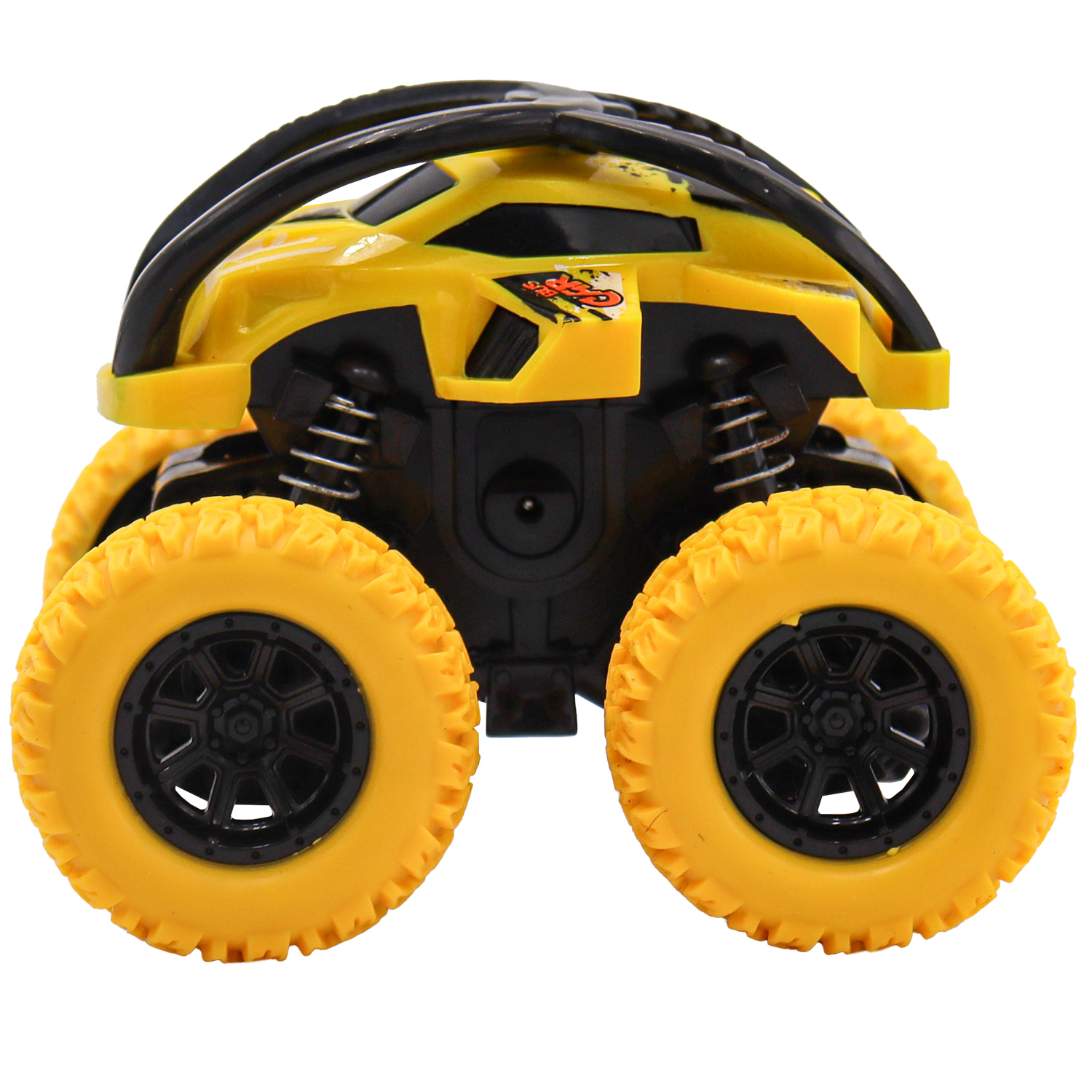 Машинка Funky Toys перевёртыш фрикционная 4x4 рессоры жёлтая FT9787-2-МП