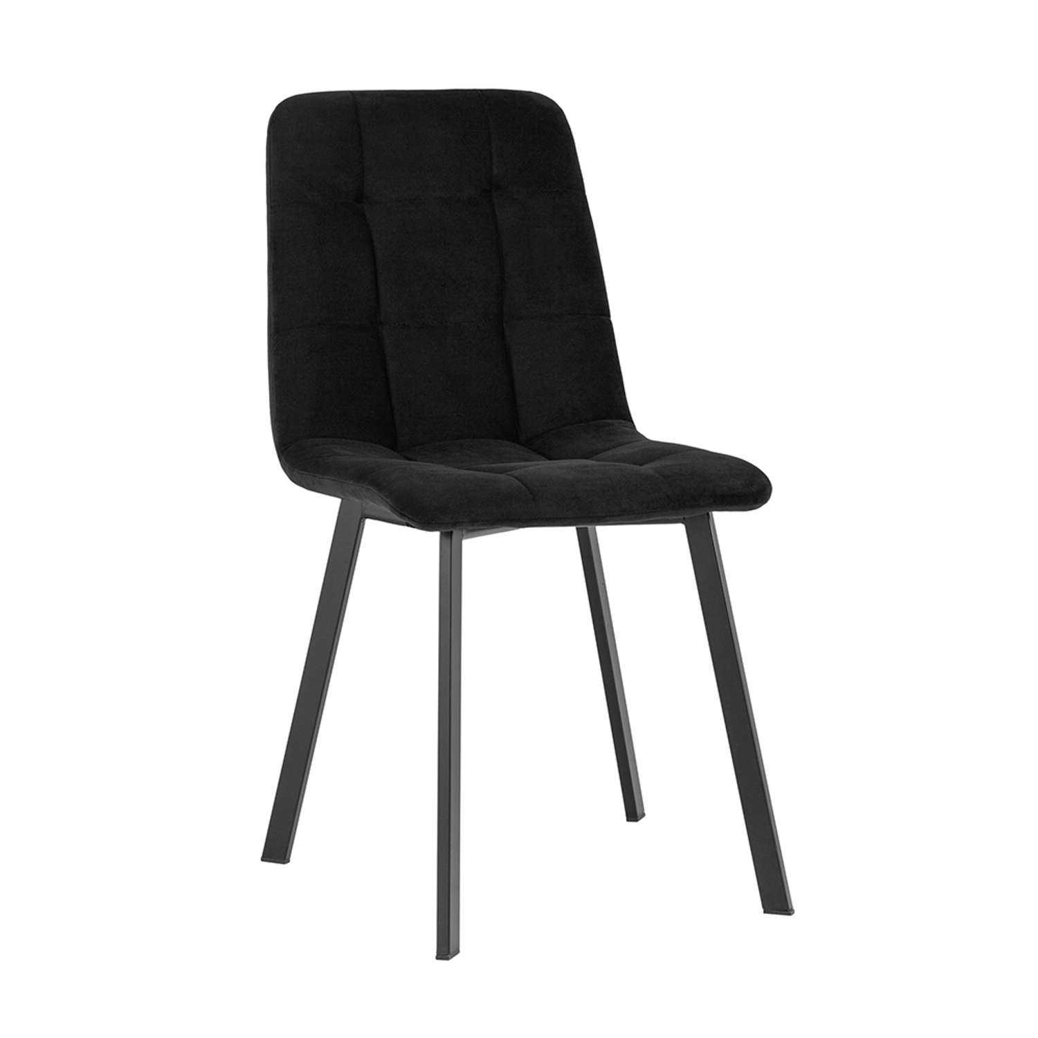 Комплект стульев Фабрикант 2 шт Oliver Square велюр черный - фото 2