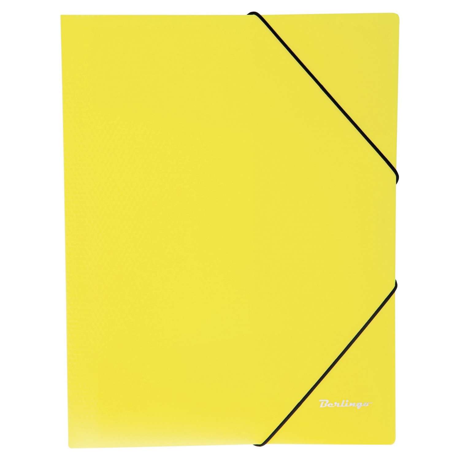 Папка на резинке BERLINGO Neon А4 Неоновая Желтая ANp_01803 - фото 1